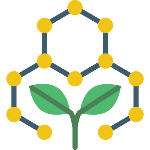 Plant loupe science biological icon