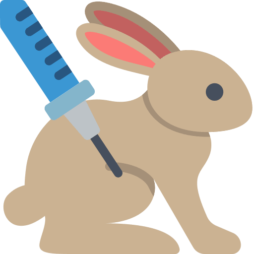 Rabbit rabbit genetic healthcare and medical icon