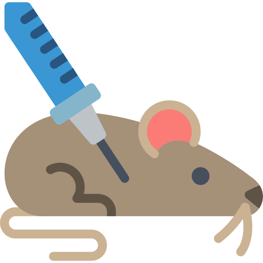 Rat education lab injection icon