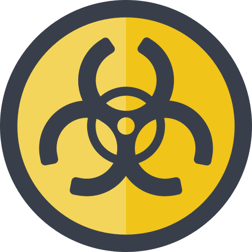 Biohazard industry ecology and environment signs icon