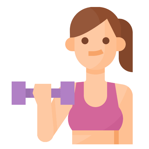Fitness fitness woman free time icon