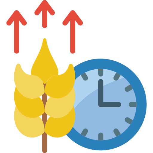 Growing time fast ecology and environment icon