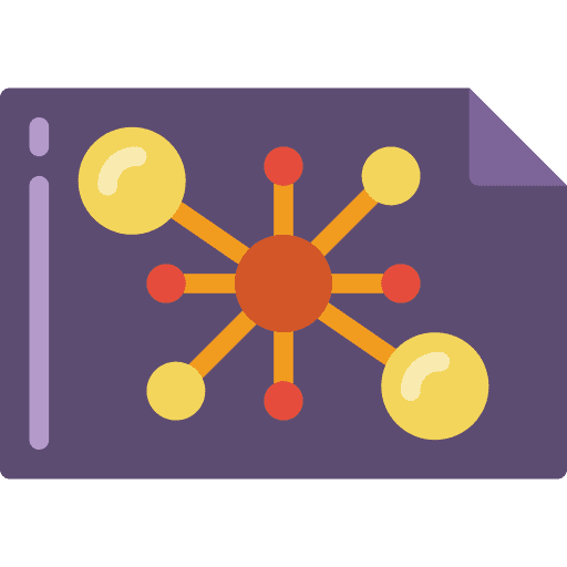 Molecule biology nature science icon