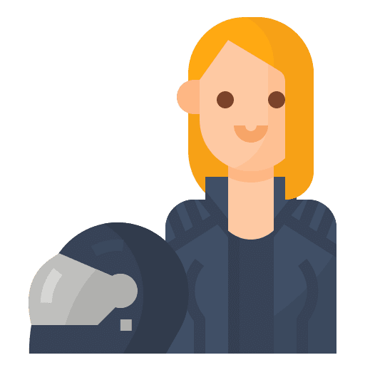 Biker avatar hobbies people icon