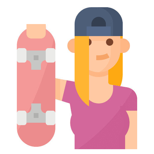 Skater lifestyle people hobbies icon