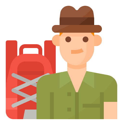 Traveller foreigner avatar man icon
