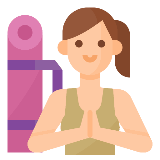 Yoga lifestyle free time yoga icon