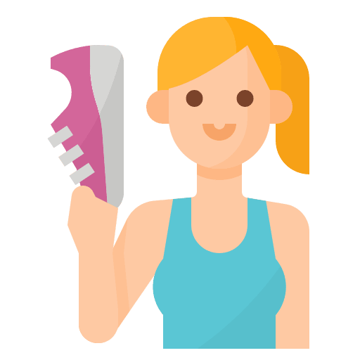 Runner free time runner woman icon