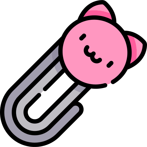 Clip attach office material education icon