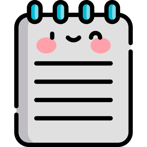 Notebook note writing notepad icon