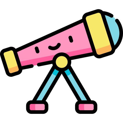 Telescope education telescope space icon