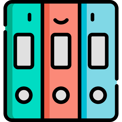 Files folder documents office material icon