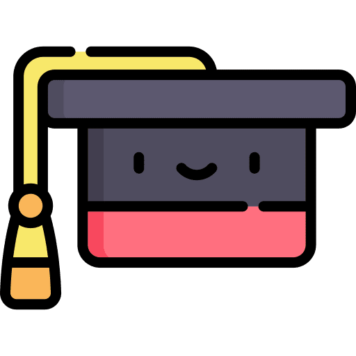 Graduation cap fashion university college icon