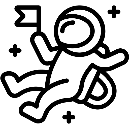 Astronaut profession people occupation icon