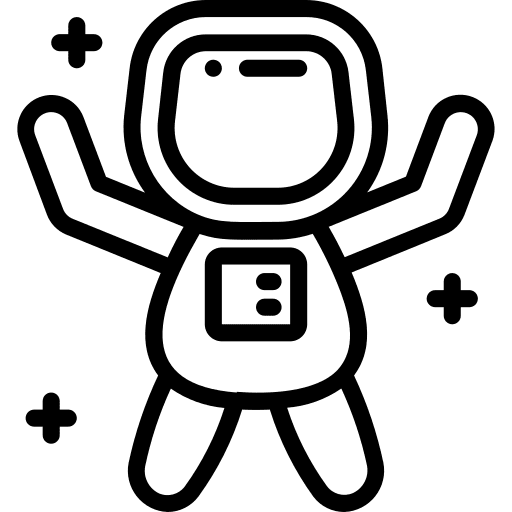 Astronaut people occupation professions and jobs icon