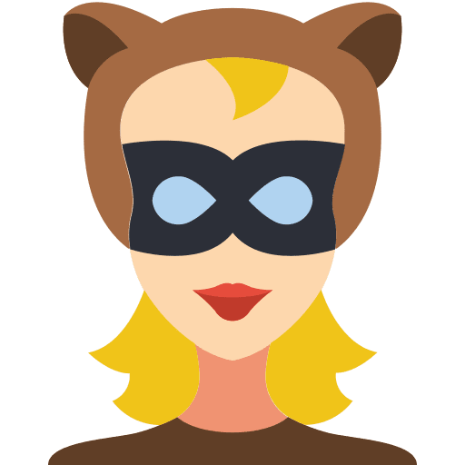 Superhero user character woman icon