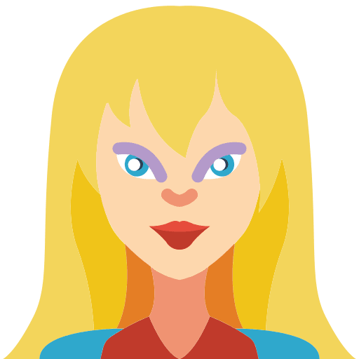 Superhero woman avatar user icon