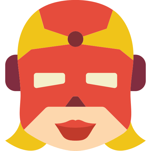 Superhero character avatar user icon