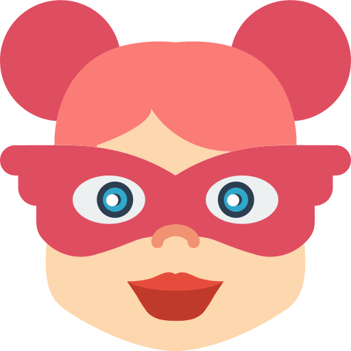 Superhero user woman avatar icon
