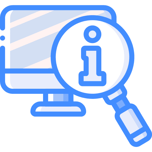 Info monitor screen info icon