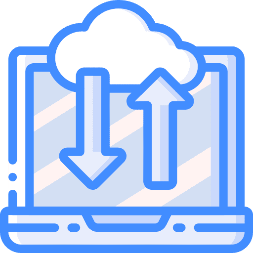 Laptop cloud computing computer electronics icon