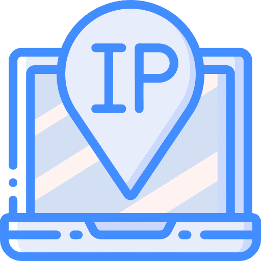 Laptop ip adress computing technology icon