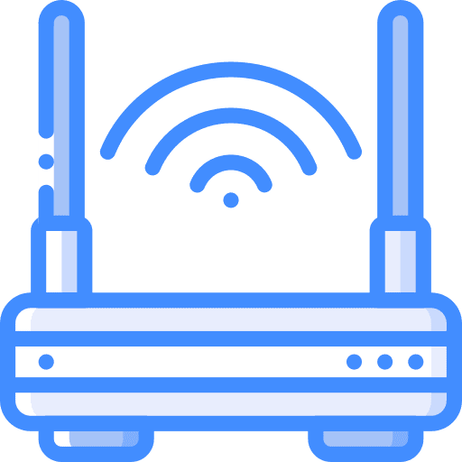 Wifi router technology wireless connectivity icon