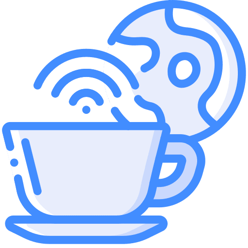 Coffee food and restaurant coffee internet icon