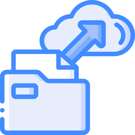 Folder data storage office material storage icon
