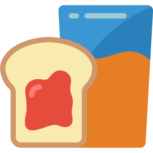 Breakfast toast breakfast juice icon