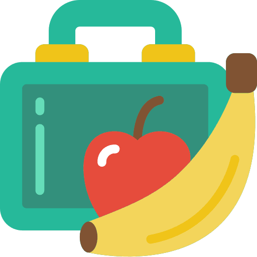 Lunchbox breakfast food and restaurant apple icon
