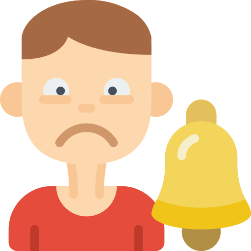 Alarm sad avatar people icon