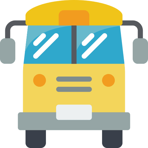 Bus transport public transport electric bus icon