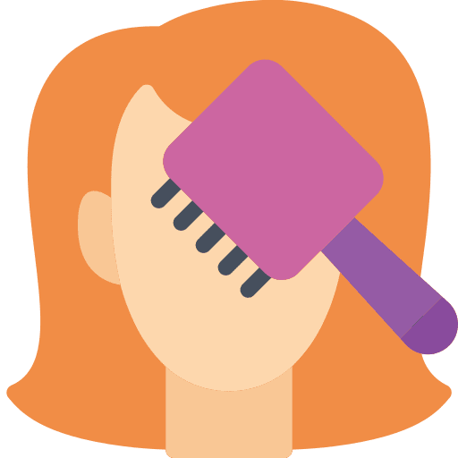 Hair brush beauty hair brush grooming icon