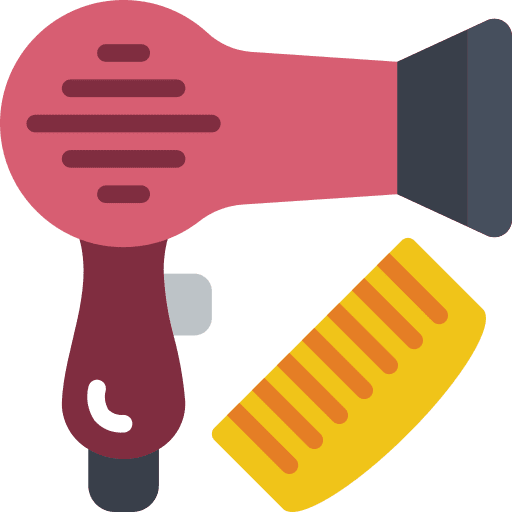 Hairdryer grooming beauty accesory icon