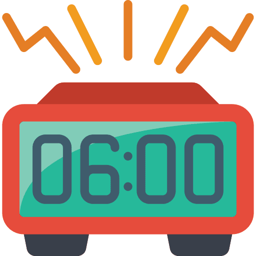Alarm clock electronics digital alarm clock icon