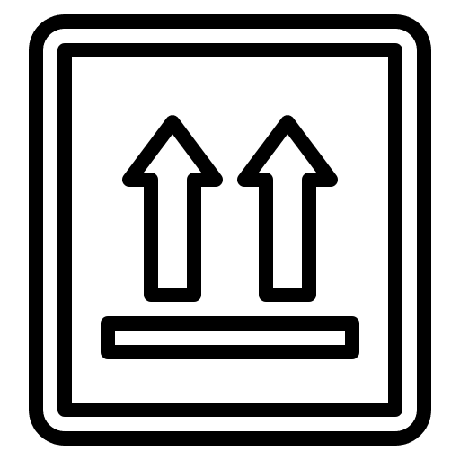 Package arrows symbol logistics delivery icon