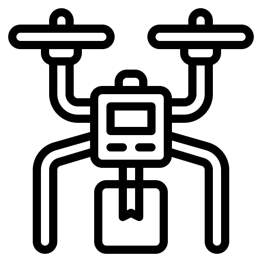 Drone camera drone case remote control icon