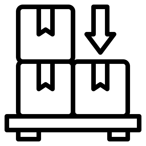 Storage box delivery storage icon