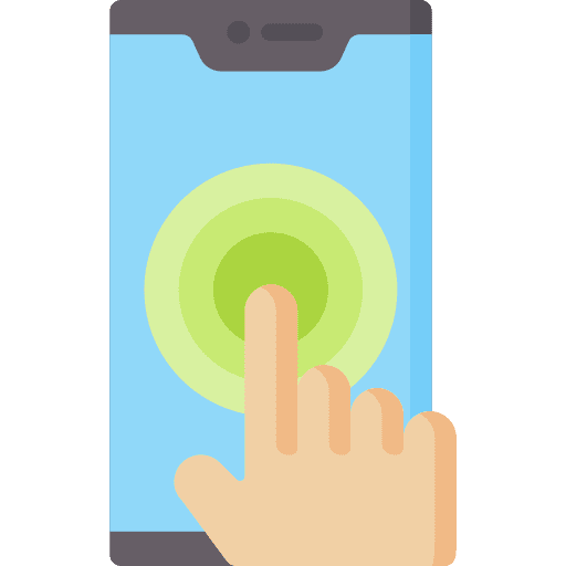 Interaction technology celular electronics icon