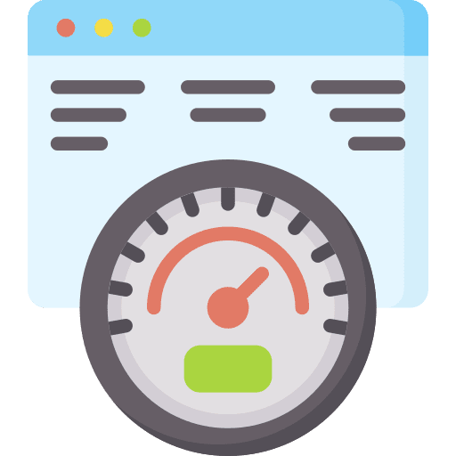 Performance speedometer efficiency speed icon