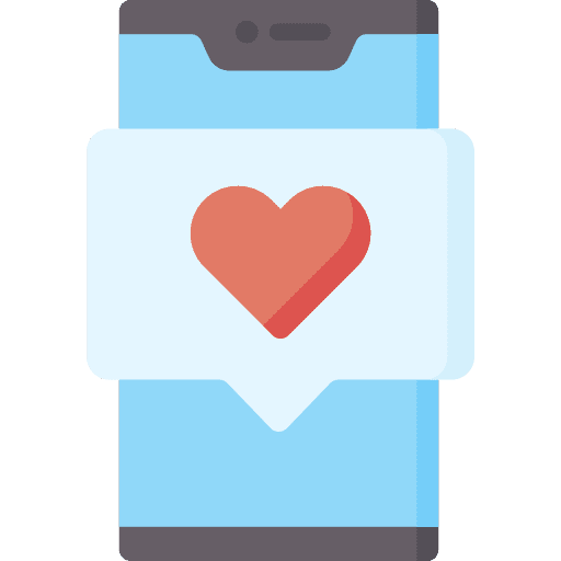 Review review heart like icon