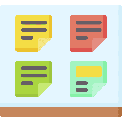 Sticky note stack sticky note files and folders icon