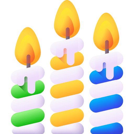 Candles party candles cake icon