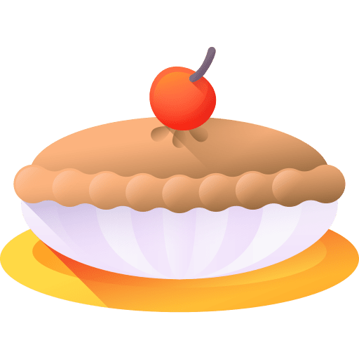 Pie bakery cherry food icon