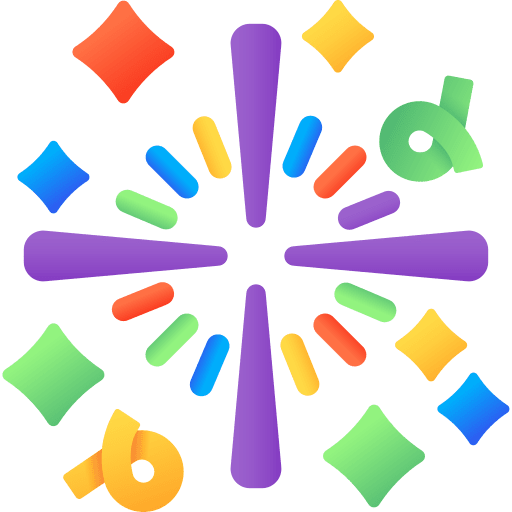 Fireworks birthday and party fun party icon