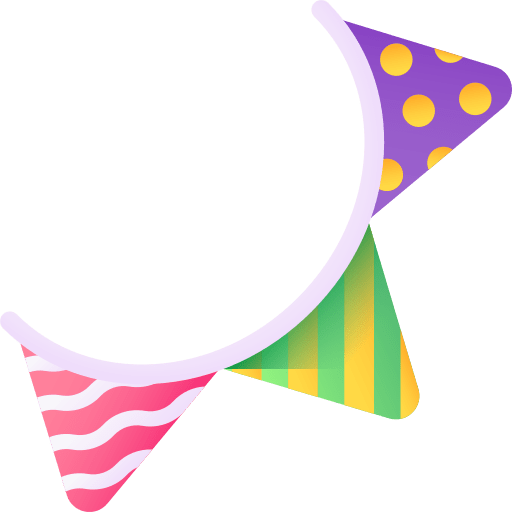 Flag party birthday and party ornaments icon