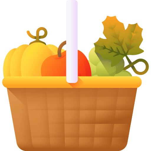 Basket fall basket food icon
