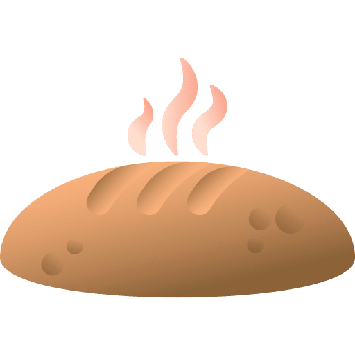 Bread meal food toast icon