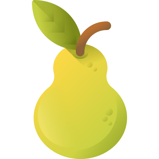 Pear pear vegan vegetarian icon